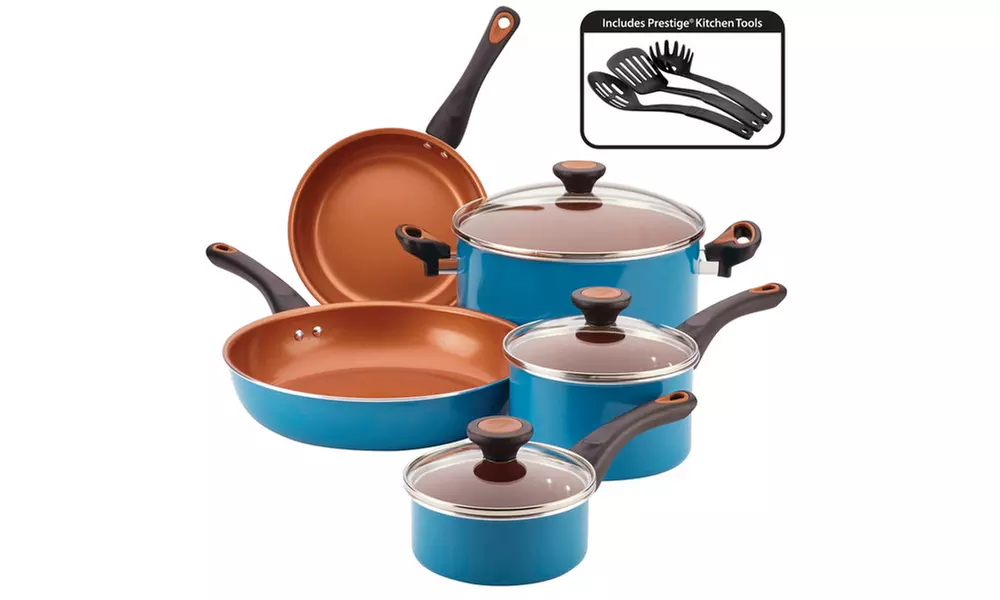 Farberware Glide Copper Ceramic Nonstick Cookware Set 11pc - Primary Image