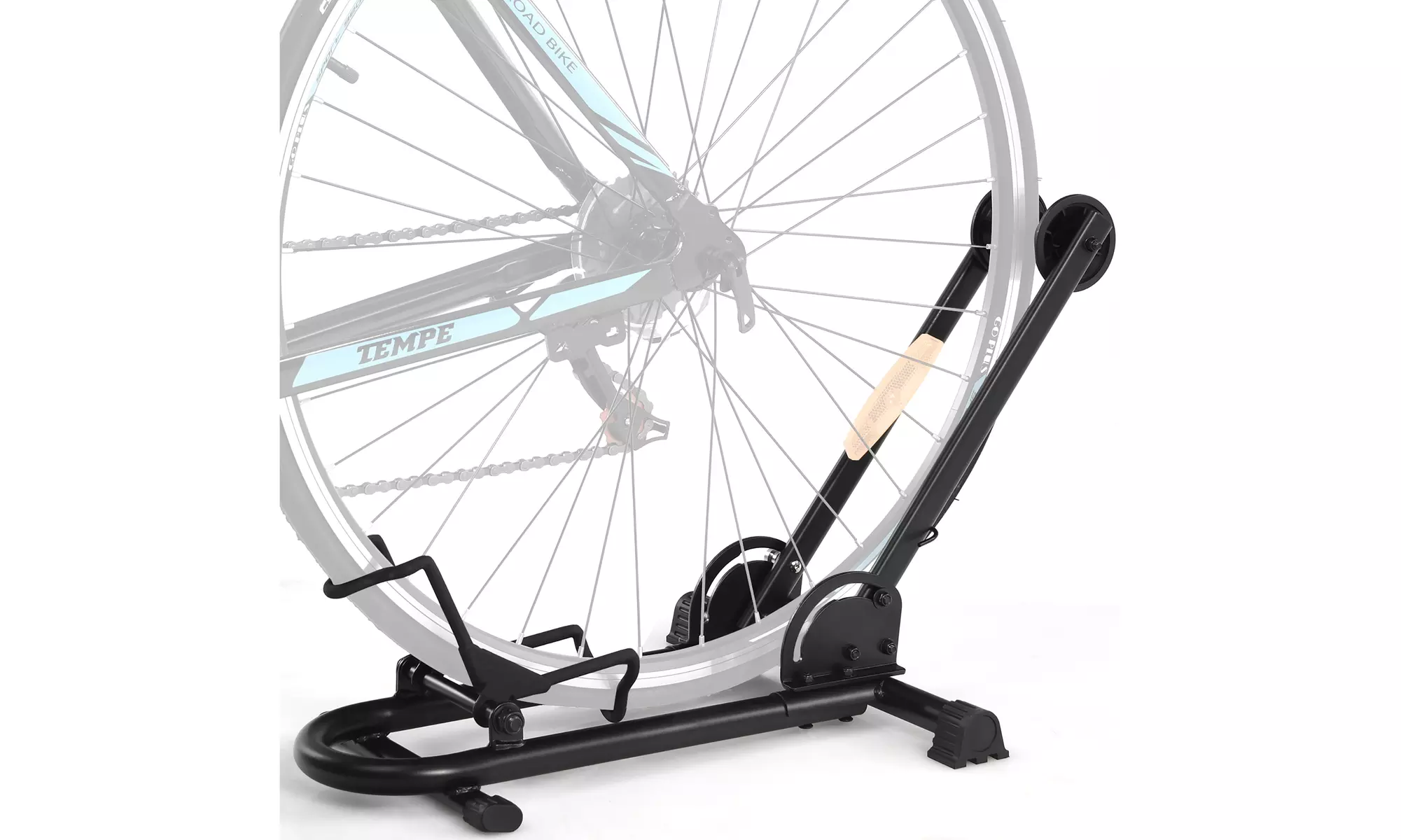 Costway Foldable Bike Floor Parking Rack Home Garage Storage Stand Fit 20''-29'' - Primary Image