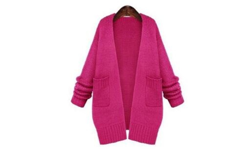 Image 5: New Loose Sweater Women's Cardigan Sweater Long Coat