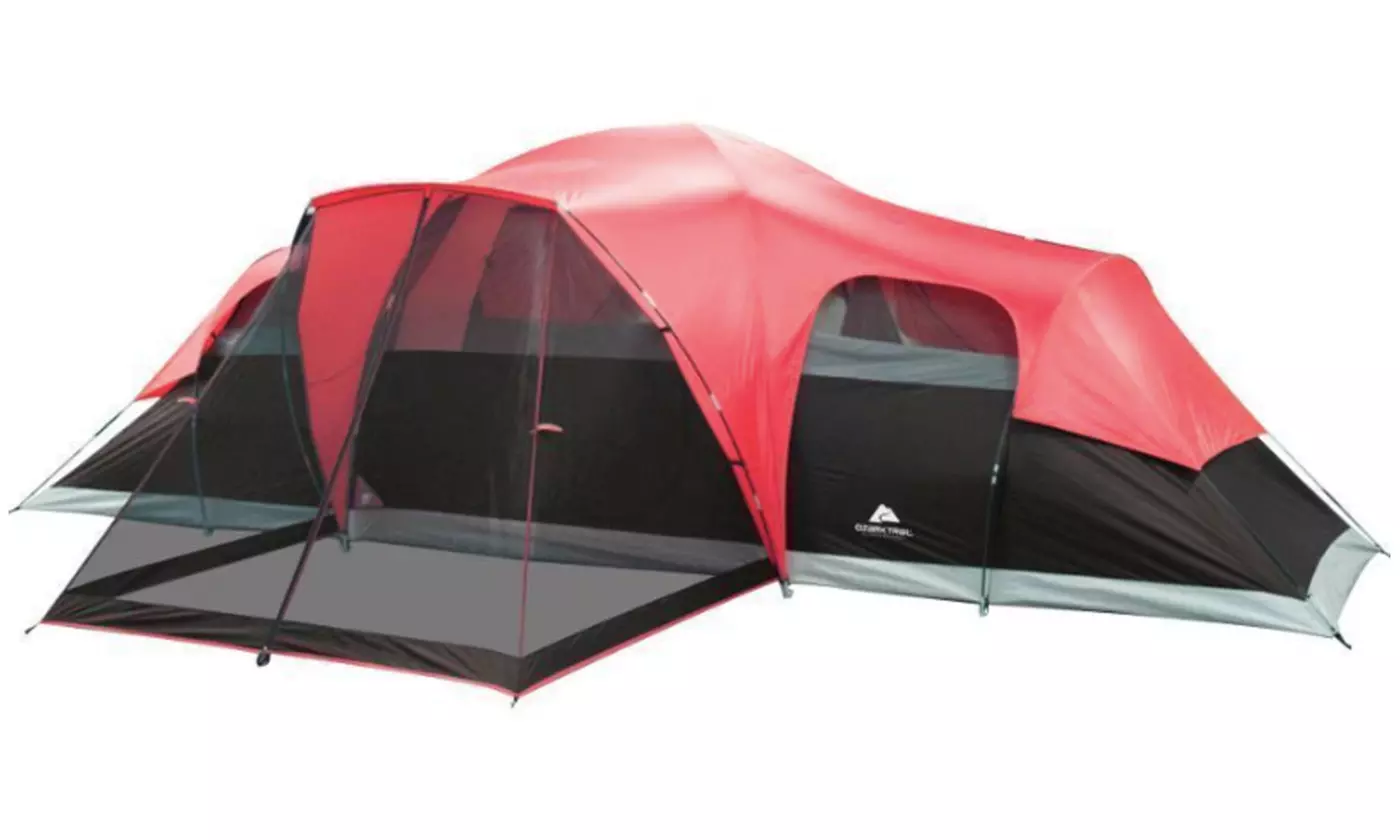 Large Outdoor Camping Tent Ozark Trail 3 Room 10 Person Waterproof New - Primary Image