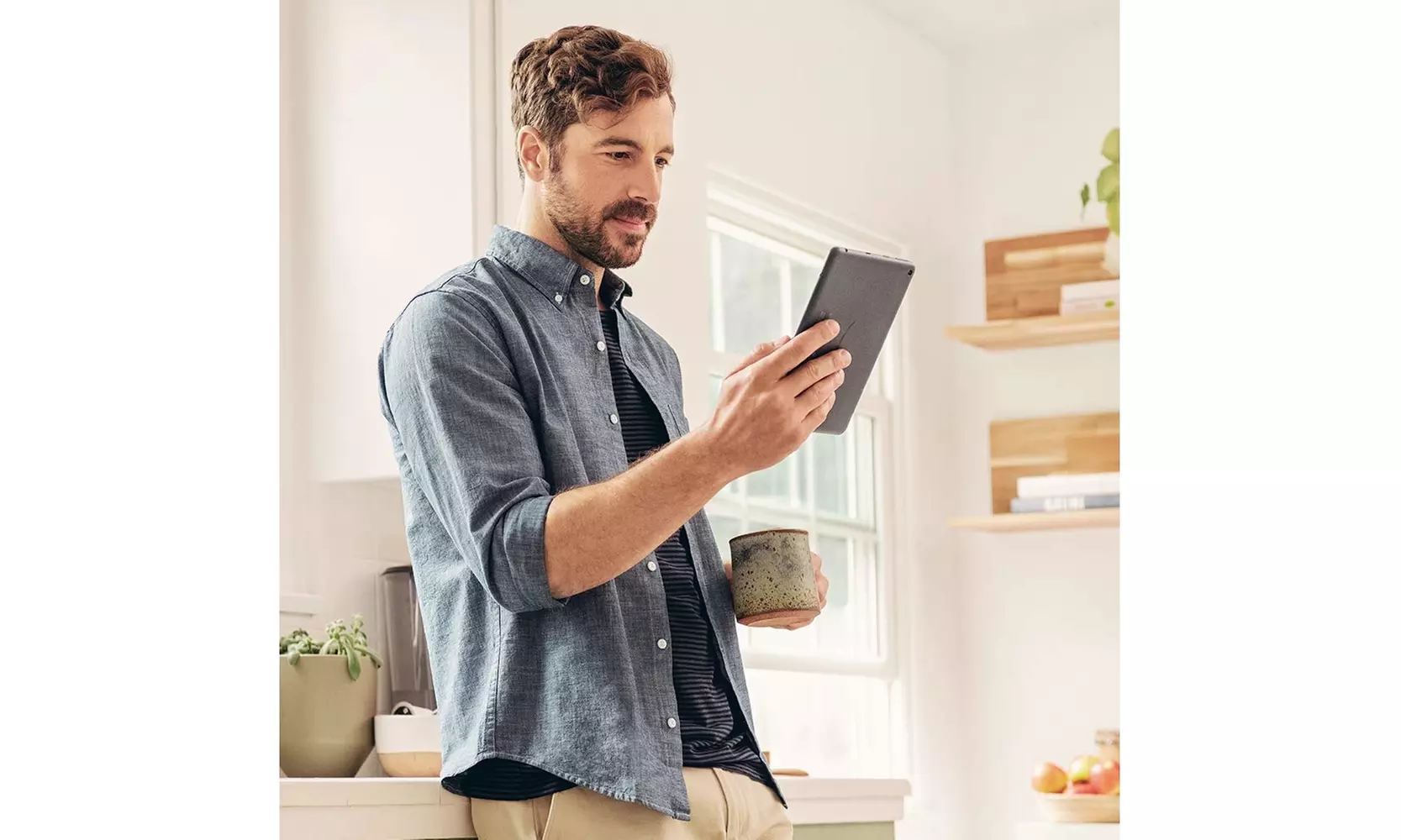 Amazon Fire HD 8 Plus tablet, HD display, 32 GB, (2020 release), Slate - Second Medium