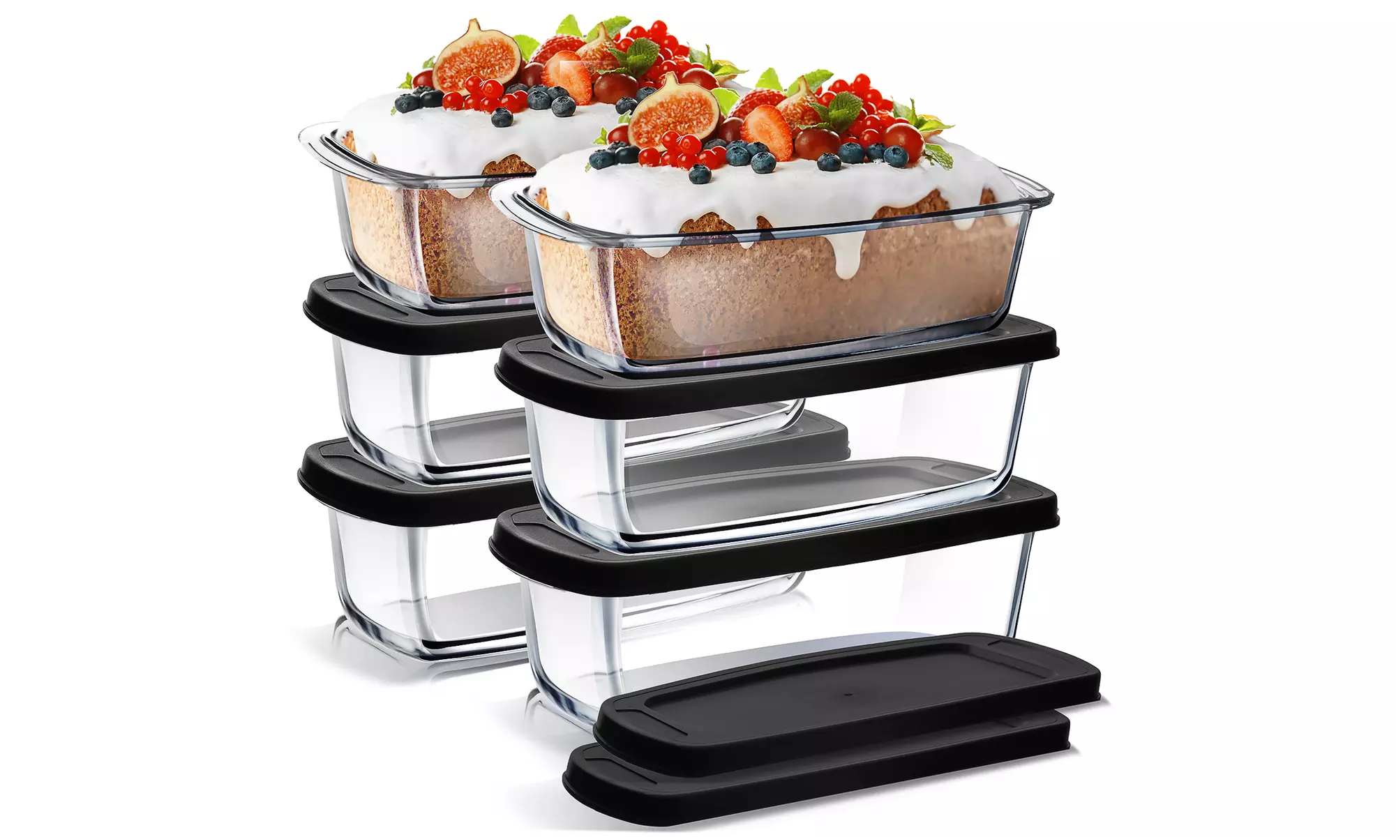EATEX Glass Bread Pans for Homemade Bread Baking