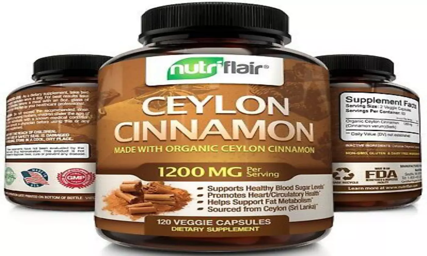 NutriFlair Ceylon Cinnamon Supplement Pills, 1200 mg / Serving, 120 Capsules - Primary Image