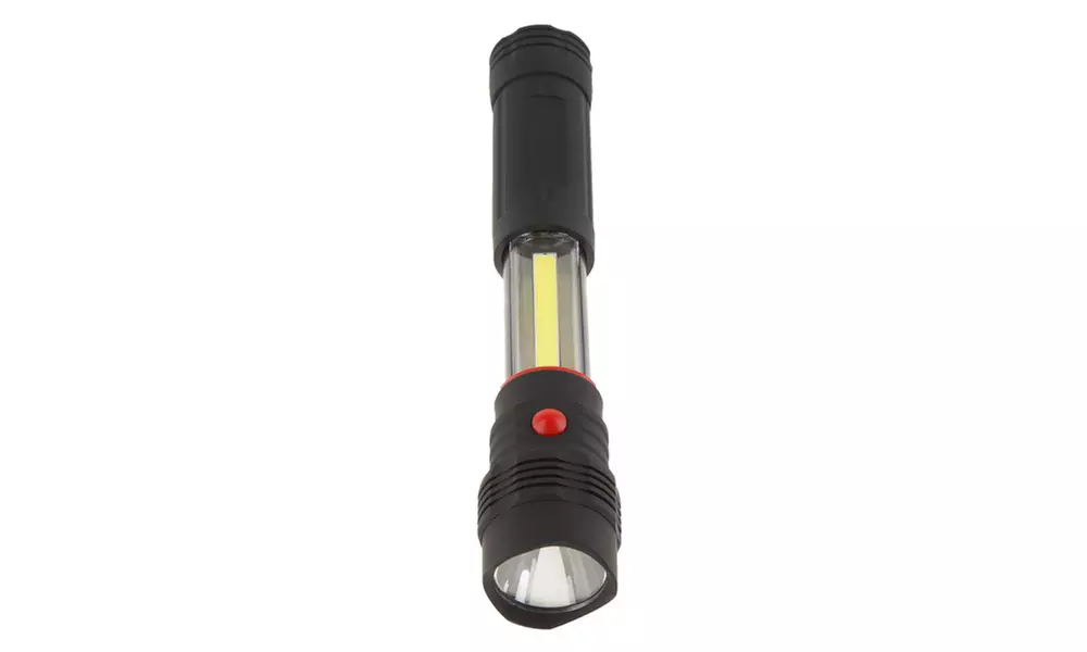 Stalwart 2-in-1 COB LED Telescoping Work Light Flashlight with Magnet - Primary Image
