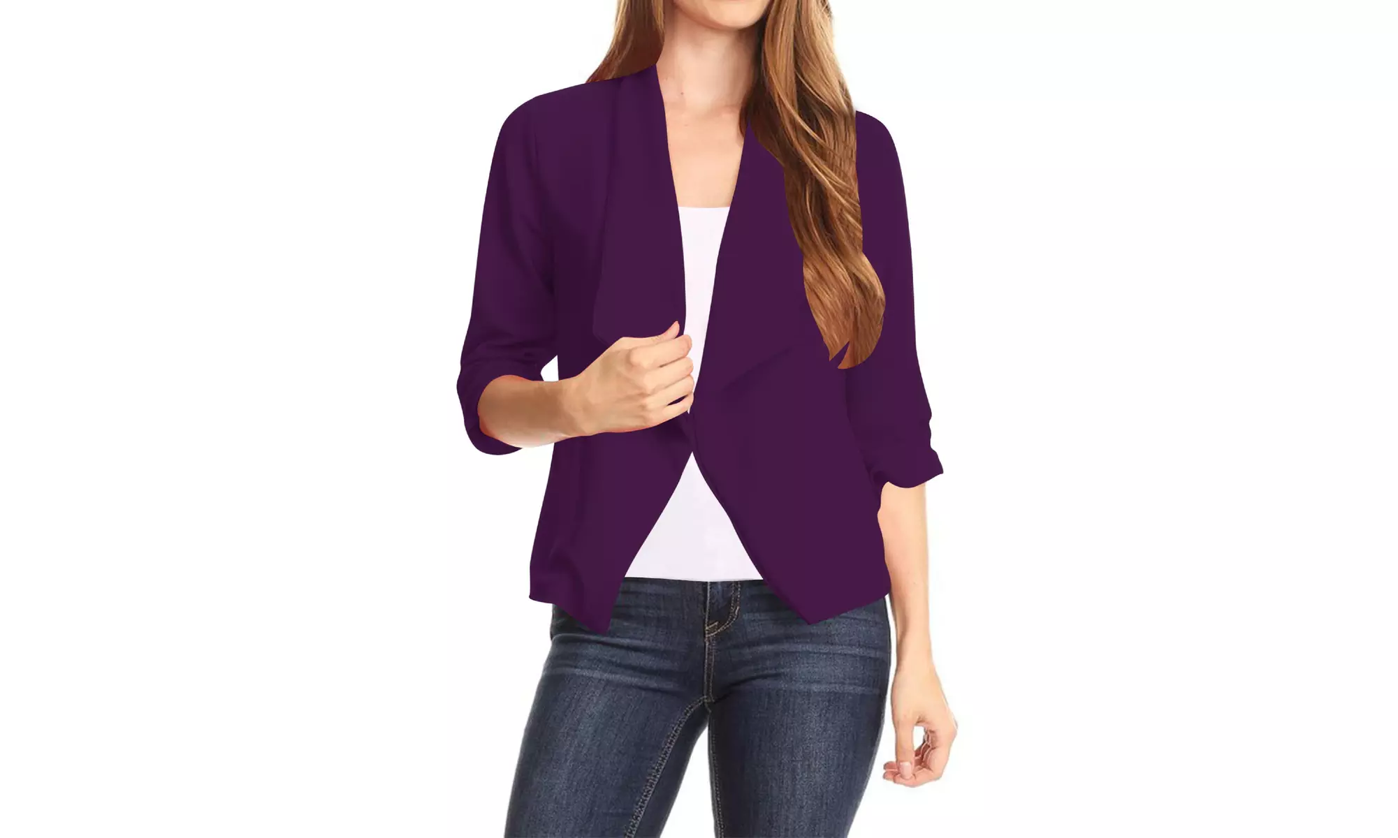 Women's Casual Office Wear Basic Solid Blazer Jacket