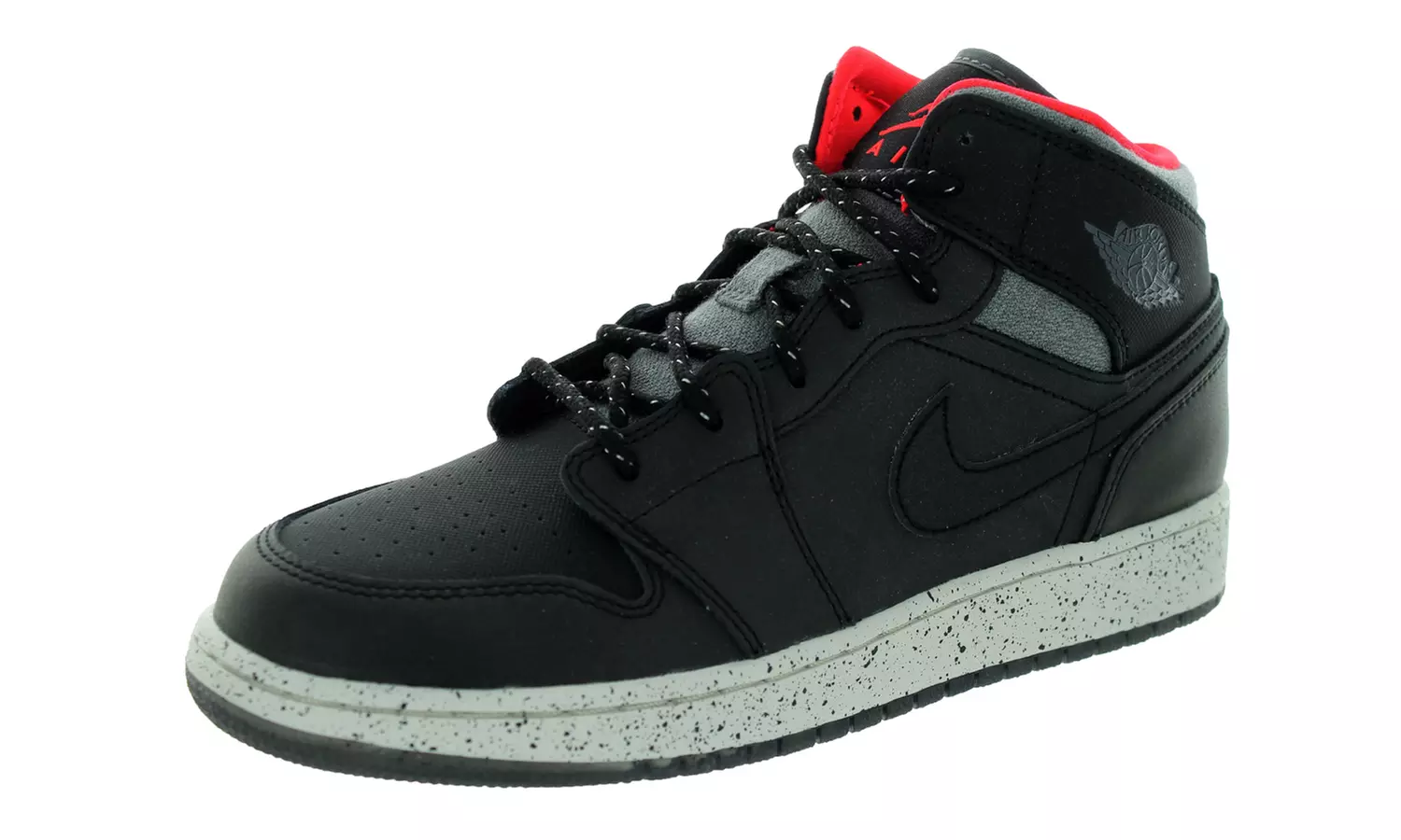 Nike Jordan Kids Air Jordan 1 Mid Holiday BG Basketball Shoe - Primary Image