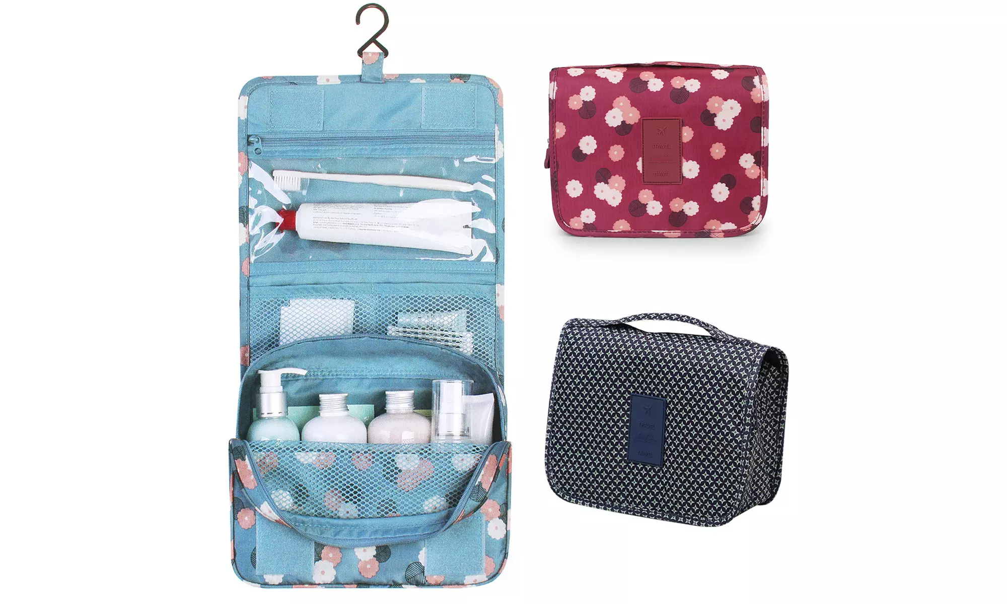 Waterproof Handing Toiletry Bag Travel Cosmetic Storage  Essentials Organizer - Primary Image