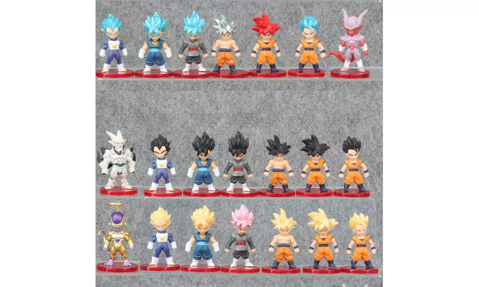 21 PCS Dragon Ball Son Goku Vegeta Frieza Action Figure Cake Topper Kid Gift Toy - Primary Image