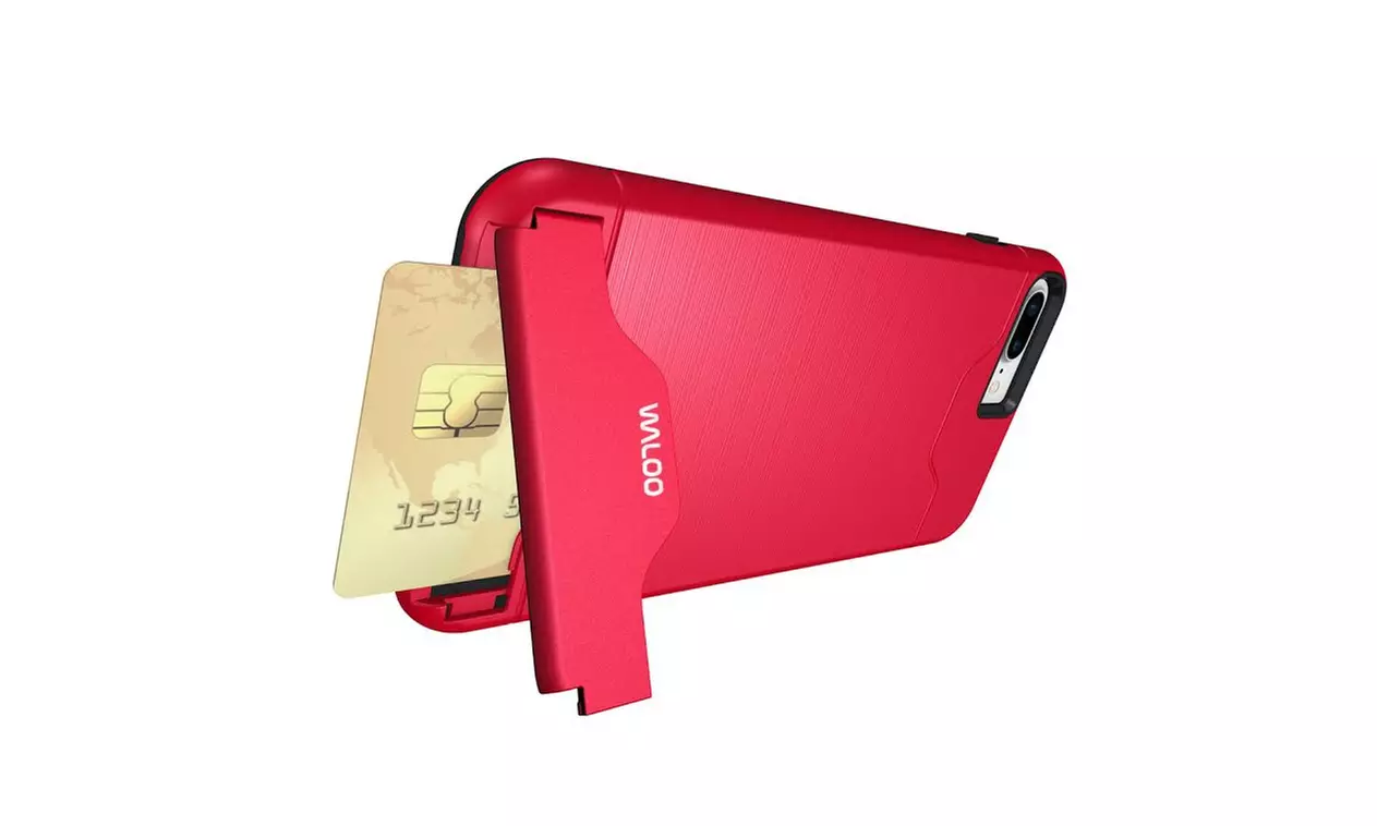 Waloo Brushed Kickstand Case for iPhones 