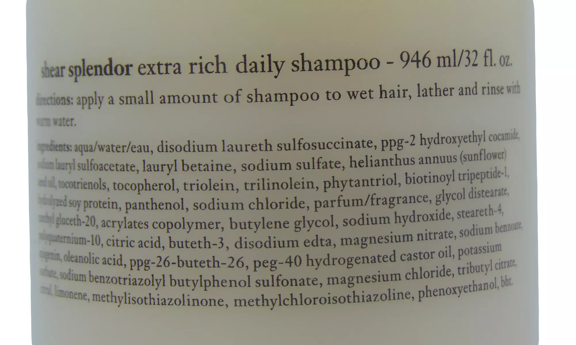 Philosophy 32oz Shear Splendor Shampoo for Women - Second Medium