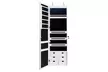 Wall Door Mounted LED Mirror Jewelry Cabinet Lockable Armoire w/ 6 Drawers  - Second Medium