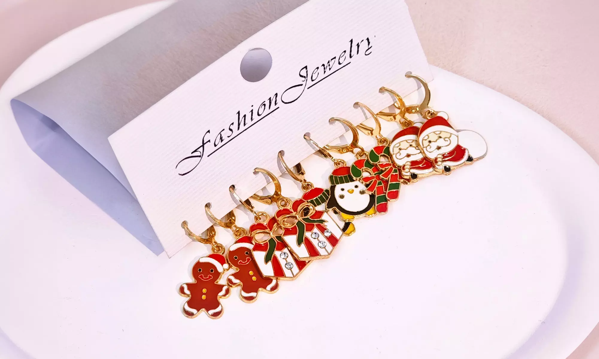 5 or 20-Pair Christmas Drop Dangle Earrings 