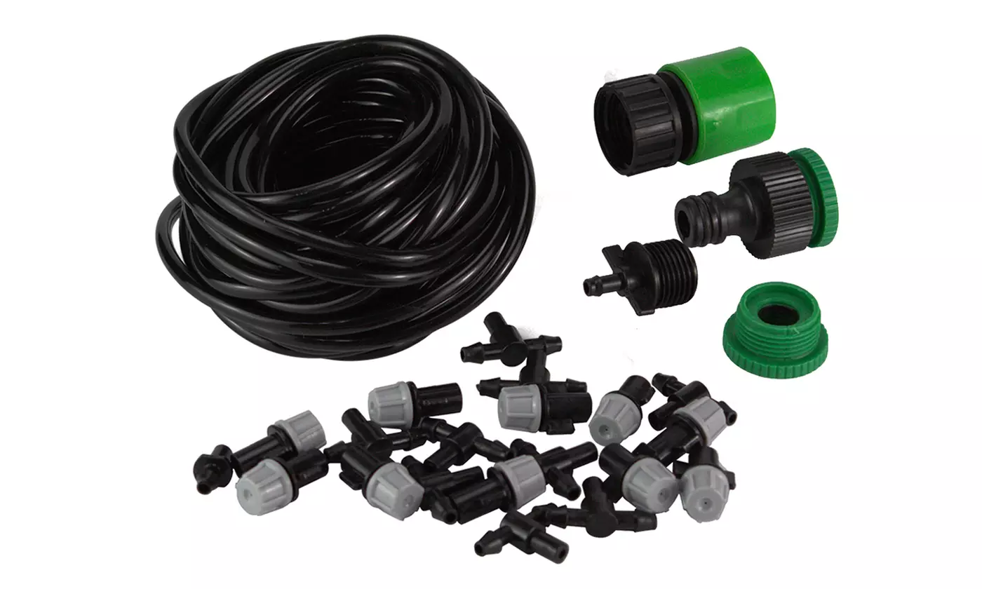 Water Misting Cooling Sprinkler Micro Drip Irrigation System for Patio Garden