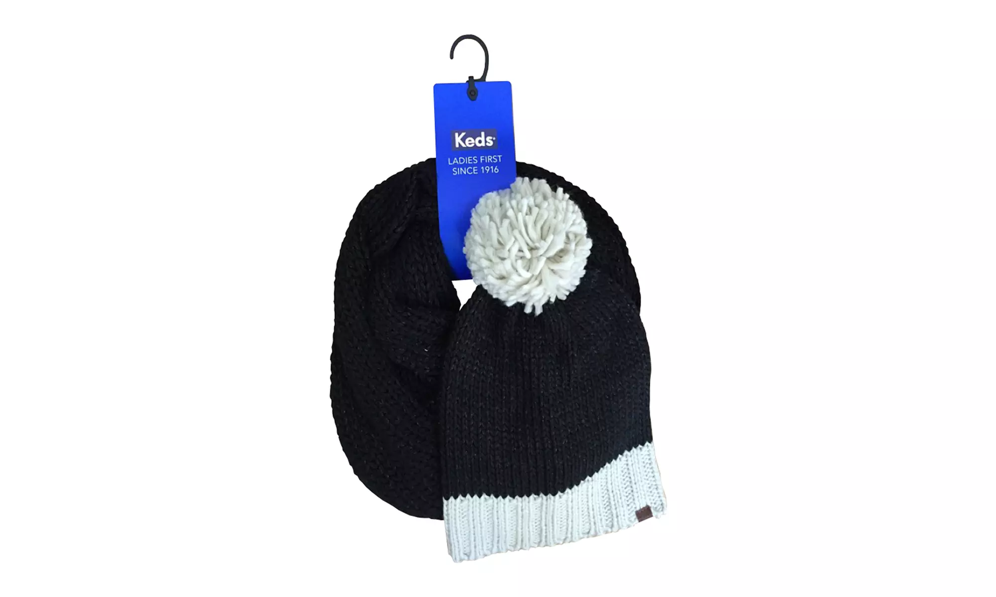 Keds Slouchy Beanie and Infinity Scarf Set - Second Medium