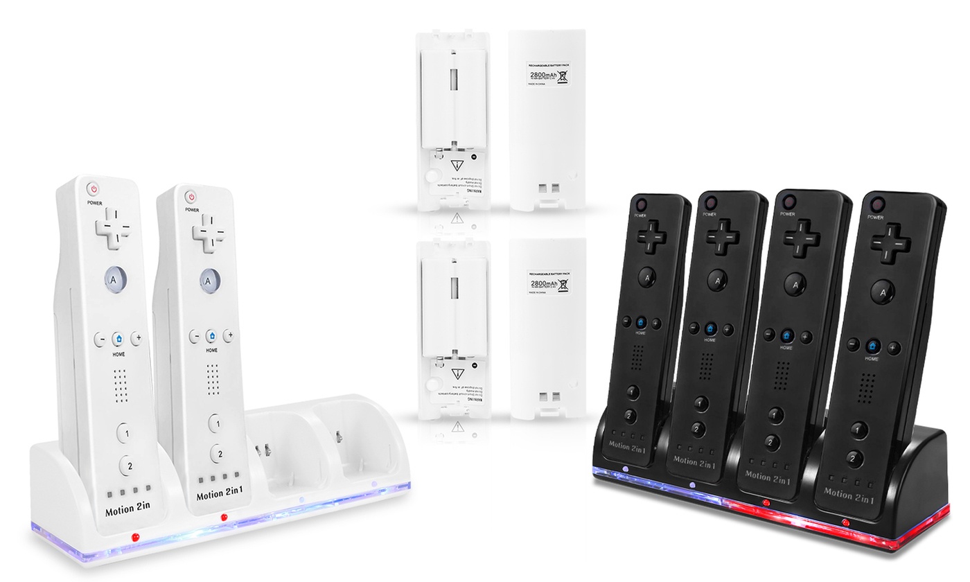 iMounTEK Quad Charging Station for Wii Remote with 2800mAH Battery Packs