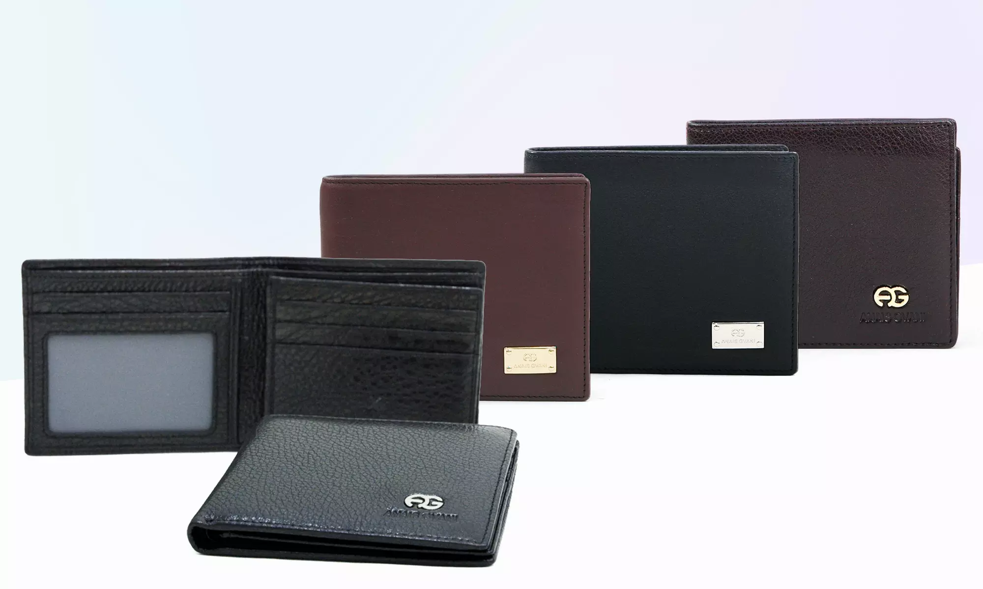 M MARCO COLLECTION Men's Genuine Italian Leather Classic bi-fold Wallet - Primary Image