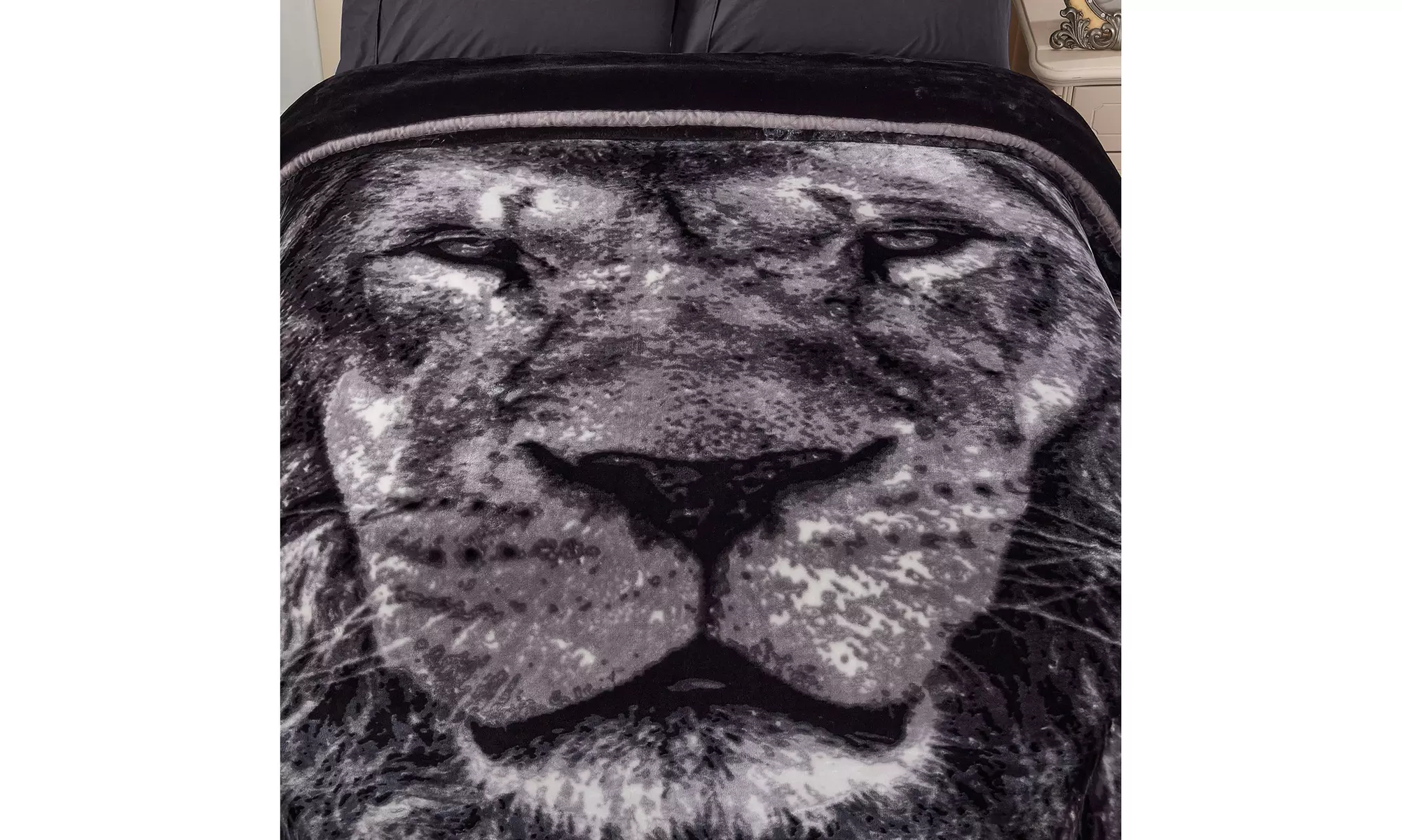 JML Heavy Fleece Blanket,2 Ply Printed Bed Blanket For King Size,85"x93",10Lb
