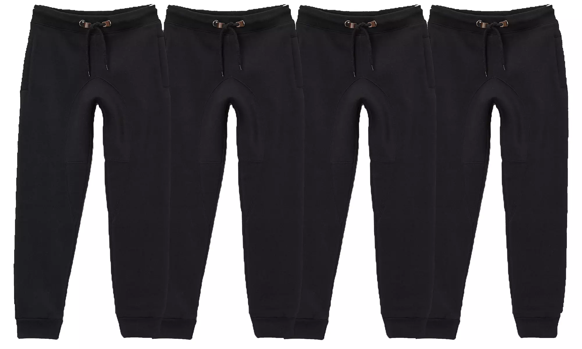 (4-Pack) Children & Boy's Slim Fitting Fleece Jogger Sweatpants - Second Medium
