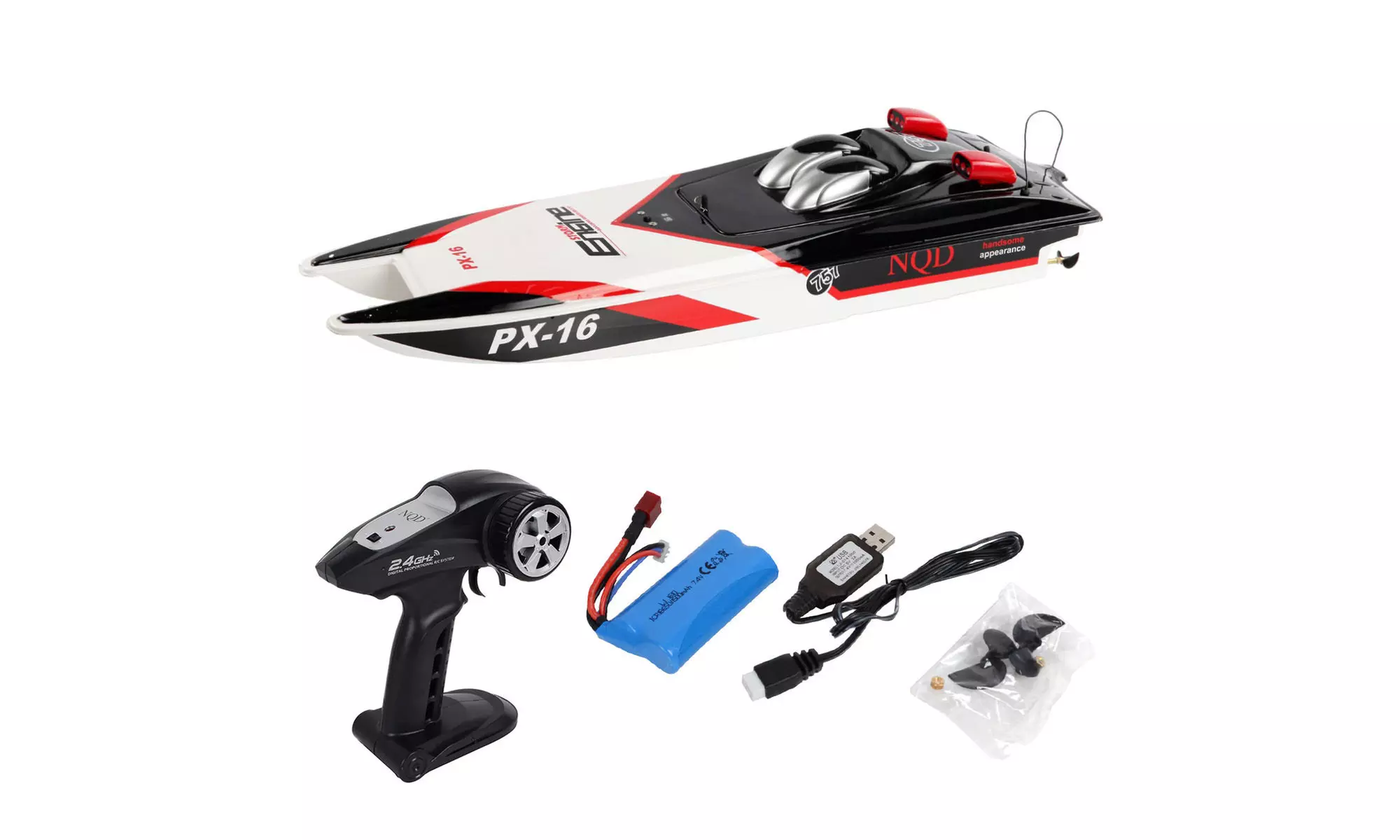 PX-16  32'' 2.4G RC Speed Boat Storm Engine Radio Remote Control Electric Toy - Primary Image