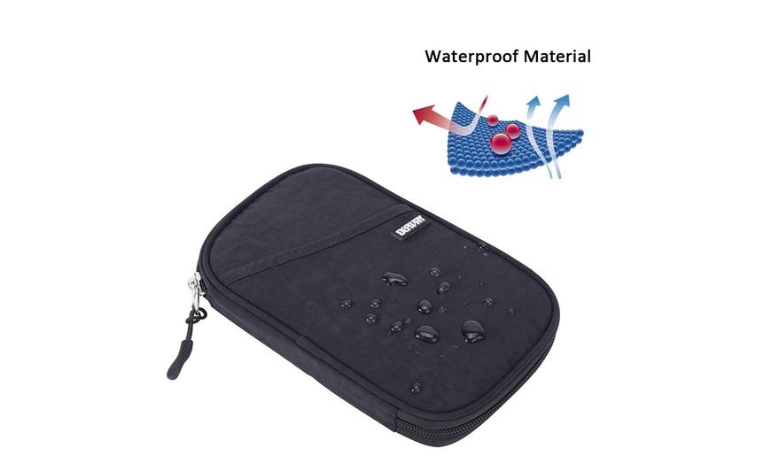 Image 49: Travel Wallet RFID Blocking Document Organizer Bag