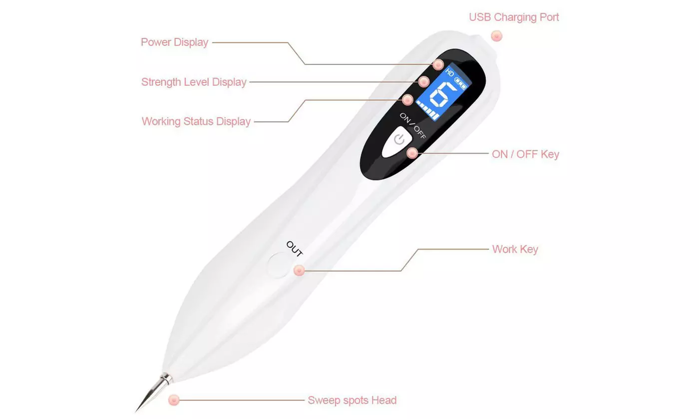 Rechargeable Spot Removal Pen with three-Level Speed