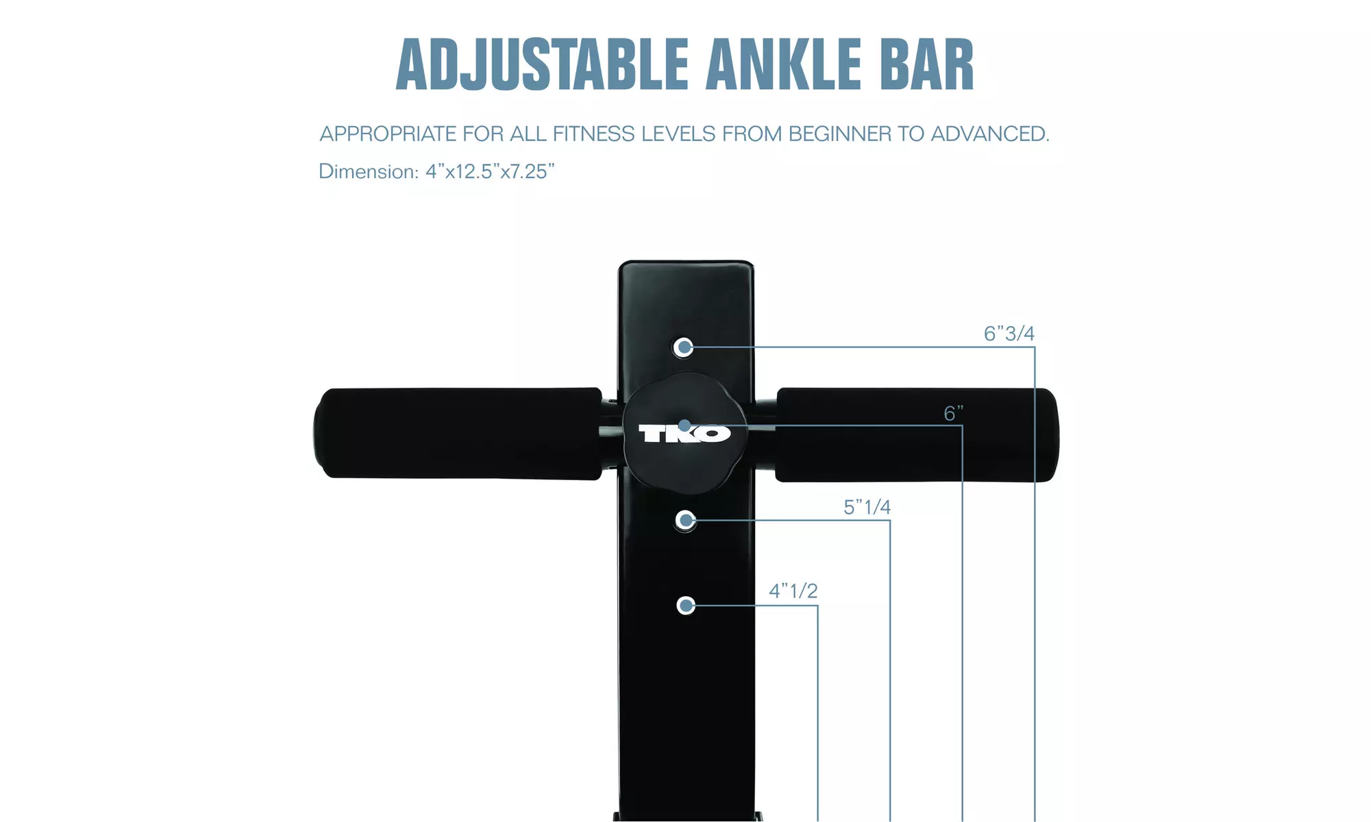 TKO Sit-Up Bar Universal Door Attachment for Ab Toning and Core Training - Second Medium