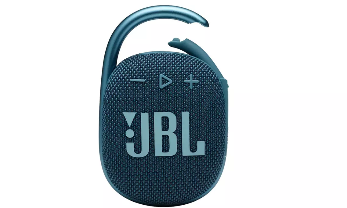 JBL Clip 4 Portable Speaker with Bluetooth - Blue (Refurbished) - Second Medium