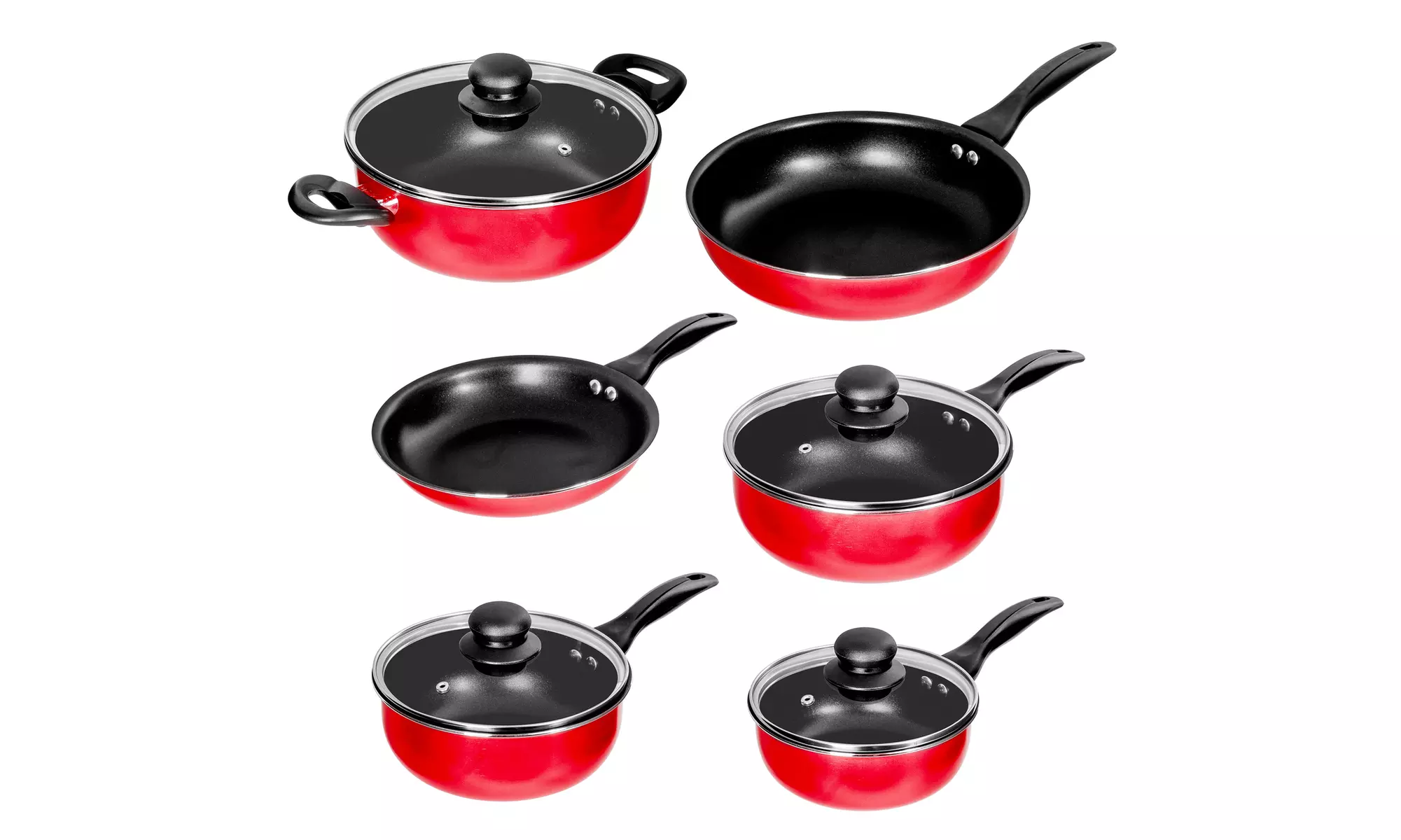 Thermal Conducting Aluminum Non-Stick Cookware Set  (3 pc, 8pc or 10pc)