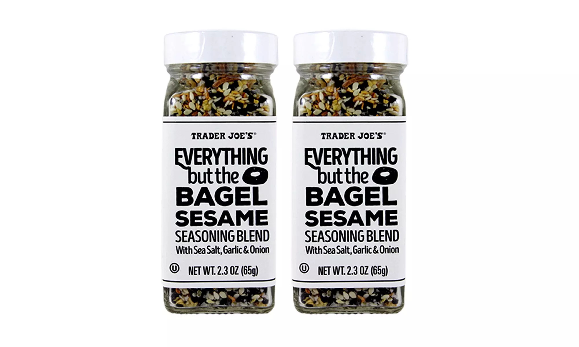 Trader Joe's Everything But The Bagel Sesame Seasoning Blend 2.3 Oz (2 Bottles) - Primary Image