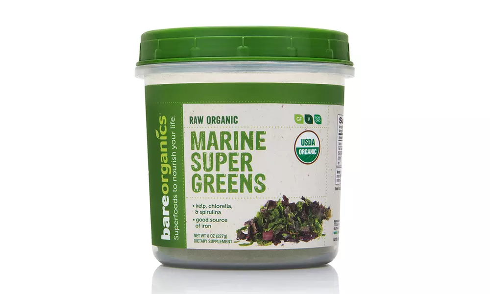 Bareorganics Marine Super Greens Blend Powder (8 Oz.) - Primary Image