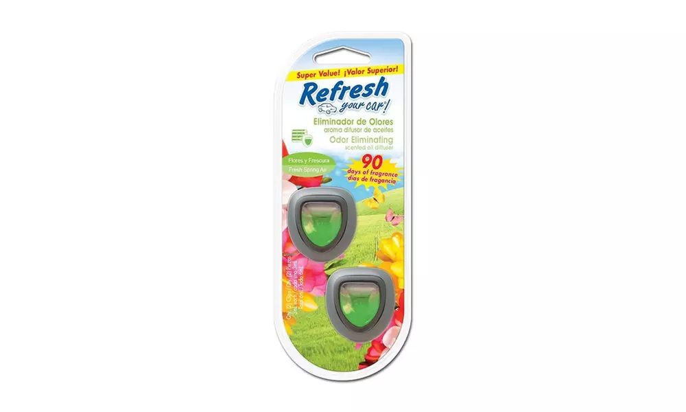Refresh Scented Oil Interior Car Diffuser (4-Pack)