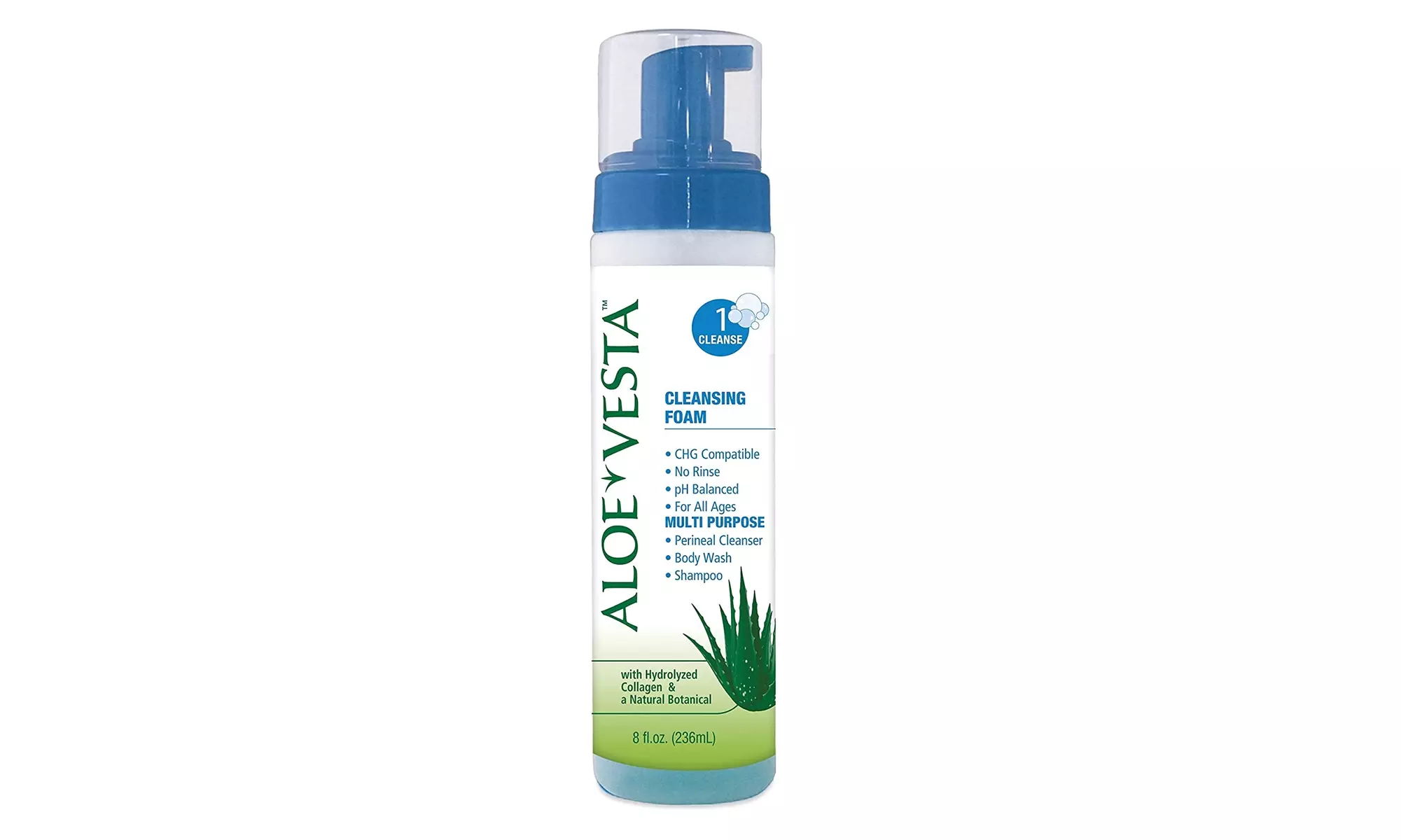 MCK18711801 - No-Rinse Body Wash Aloe Vesta Foaming Pump Bottle Clean Scent - Second Medium