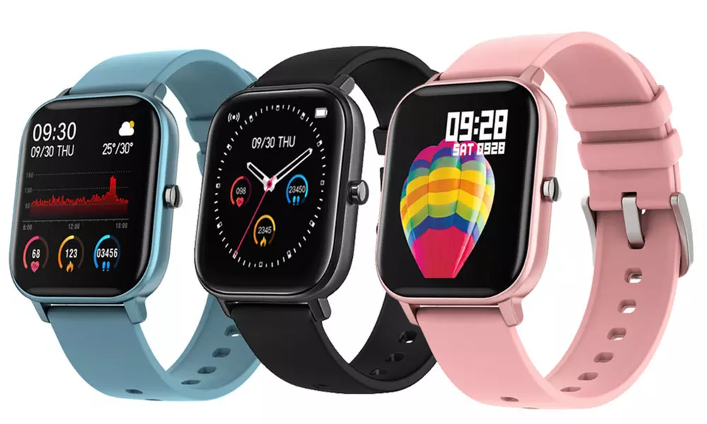Fitness Tracker Smart Watch for Android and iOS Phones with Heart Rate Monitor - Primary Image