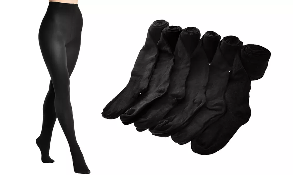 6-Pack Footed Sweater Tights - Primary Image