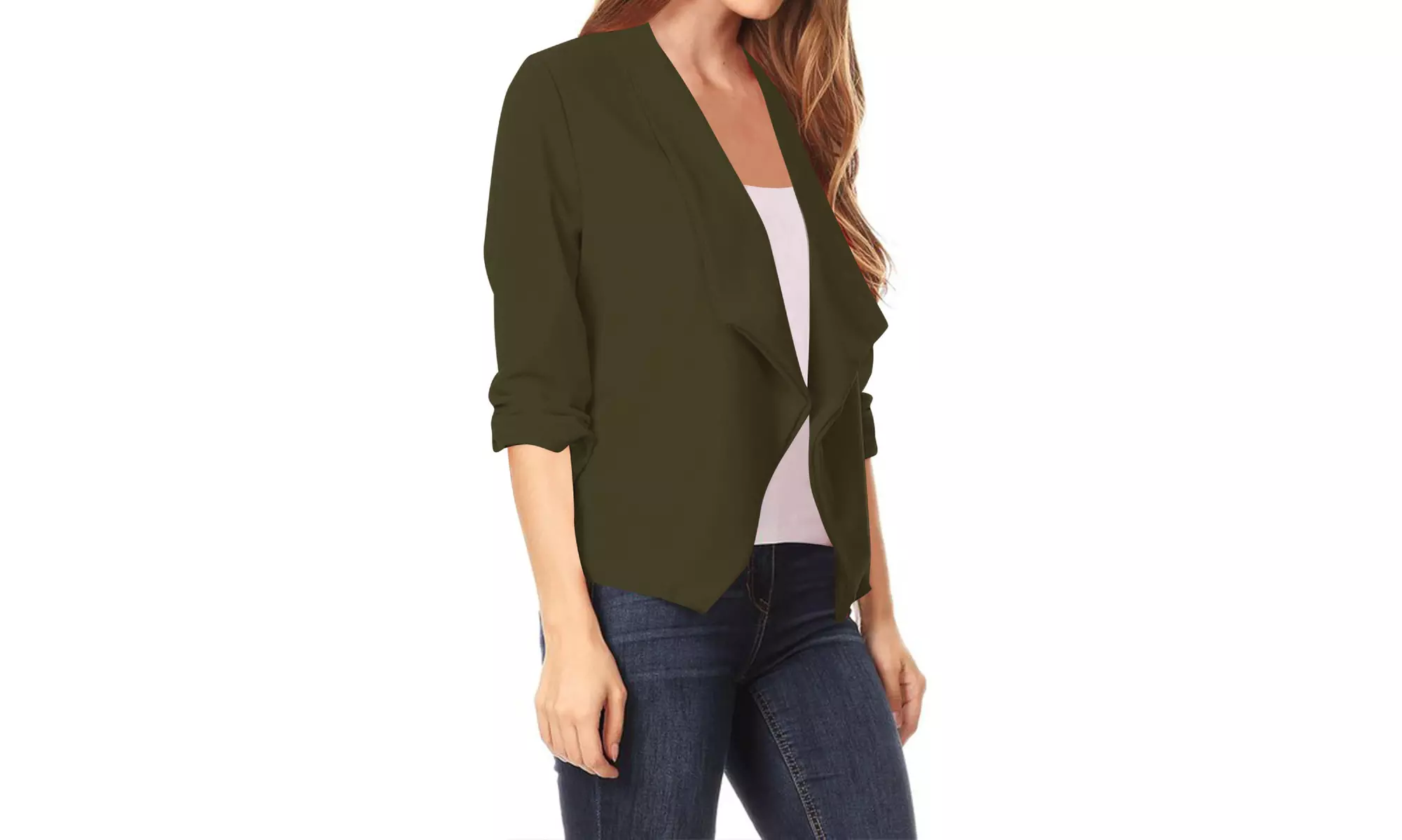 Women's Casual Office Wear Basic Solid Blazer Jacket