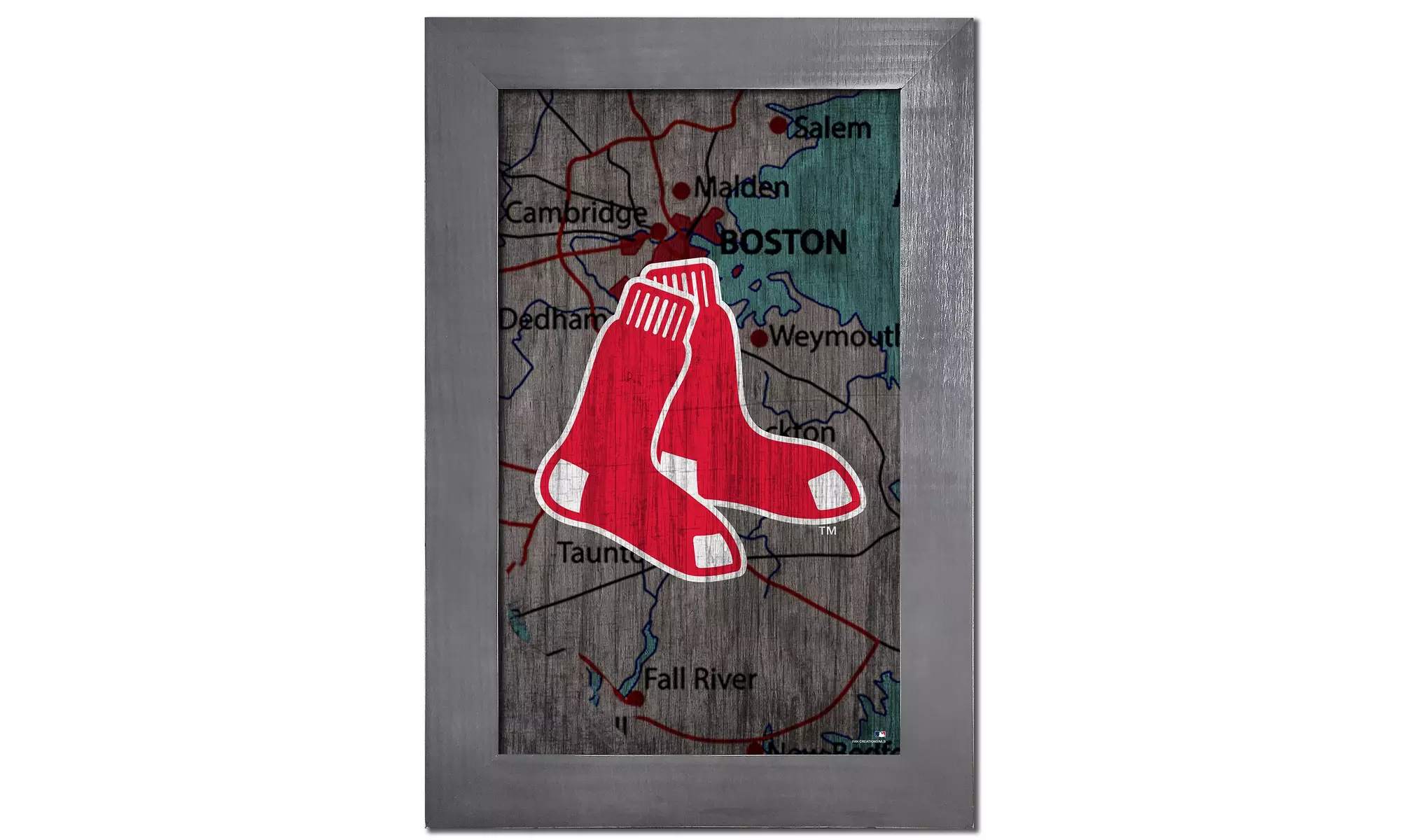 MLB Framed City Map - Primary Image