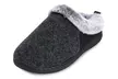 Floopi Women's Two Tone Felt and Faux Fur House Slippers - Second Medium