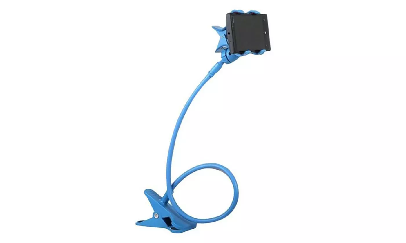 Universal Lazy Mobile Phone Gooseneck Stand Holder Flexible Bed Desk Table Clip - Second Medium