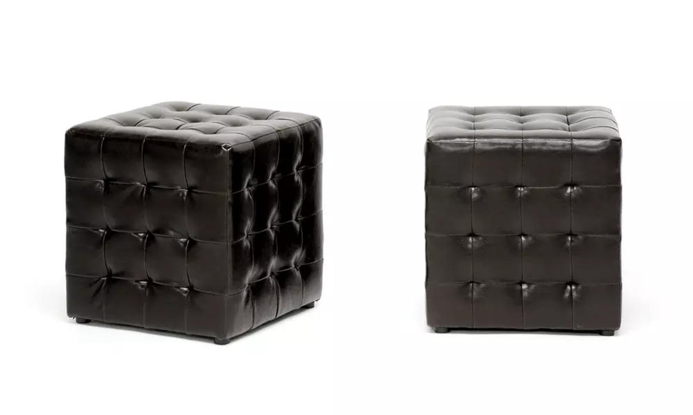 Siskal Tufted Cube Ottoman Set (2-Pack) - Second Medium