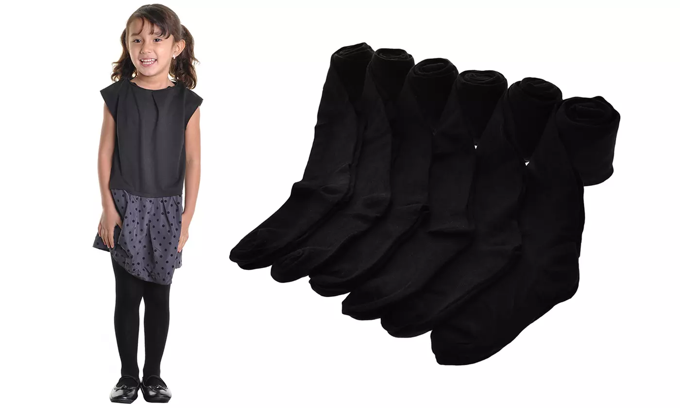 6-Pack Girls' Sweater Tights by Angelina