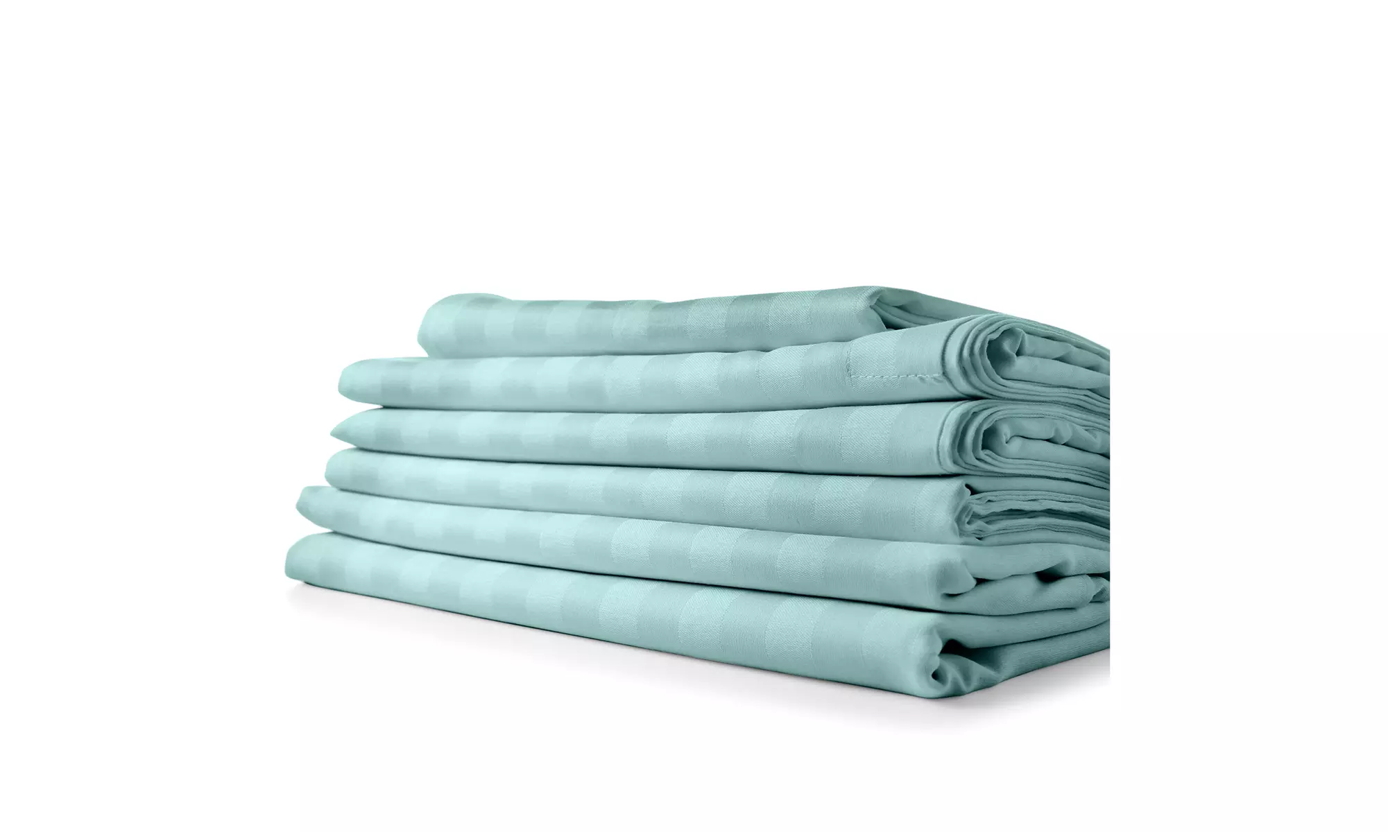 1800 Series Cotton Satin Feel Dobby Stripe Sheet Set - Assorted colors and sizes