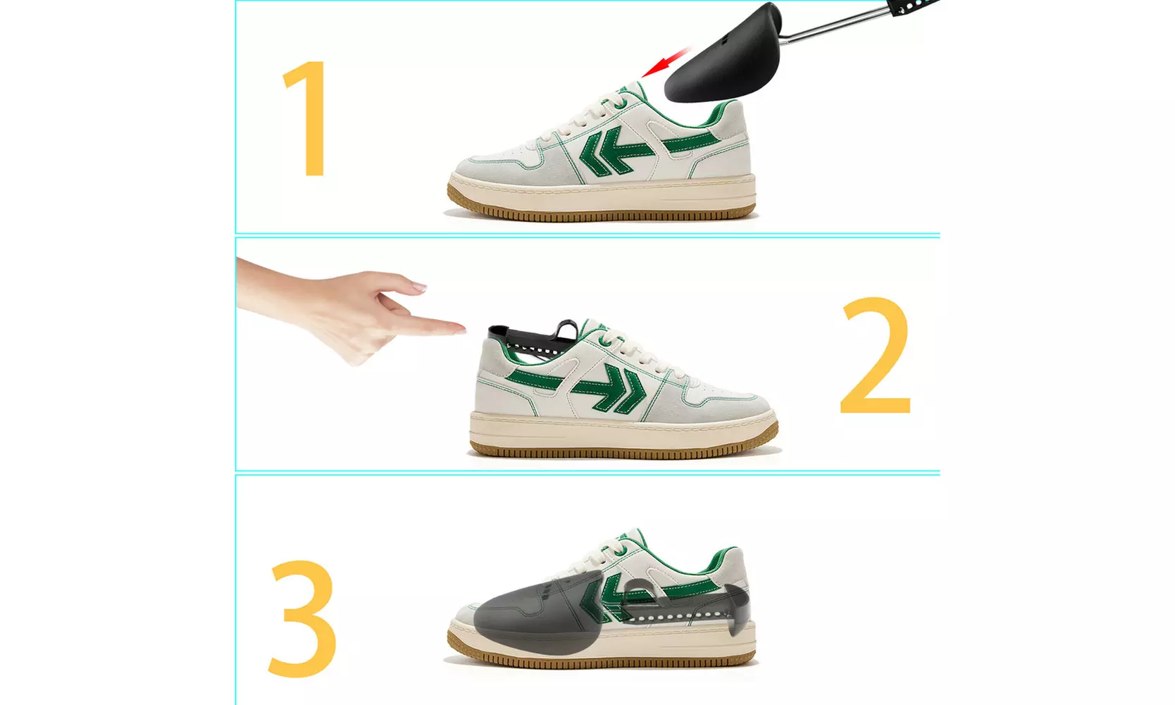 US 2-4 Pairs Adjustable Stretcher Tree Keepers Shoe Holder Fixed Support Shaper