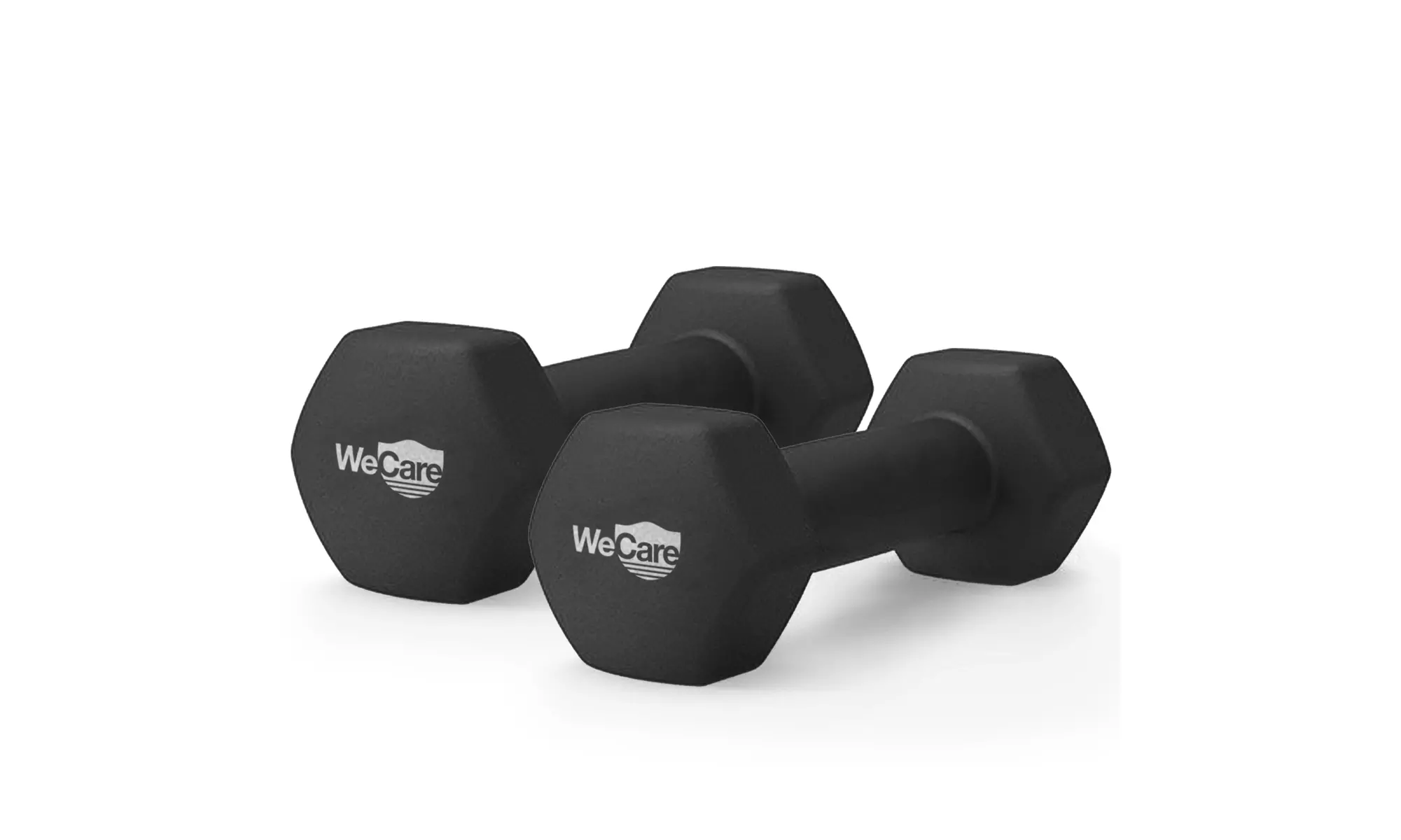 WeCare Neoprene Coated Dumbbells for Non-Slip Grip (Set of Two)