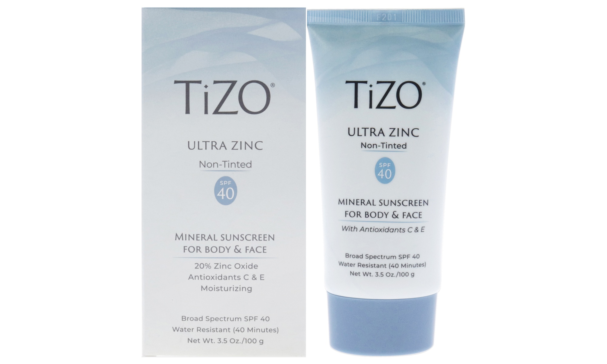 Tizo Ultra Zinc Body and Face Non-tinted SPF 40 for Unisex 3.5 oz Sunscreen