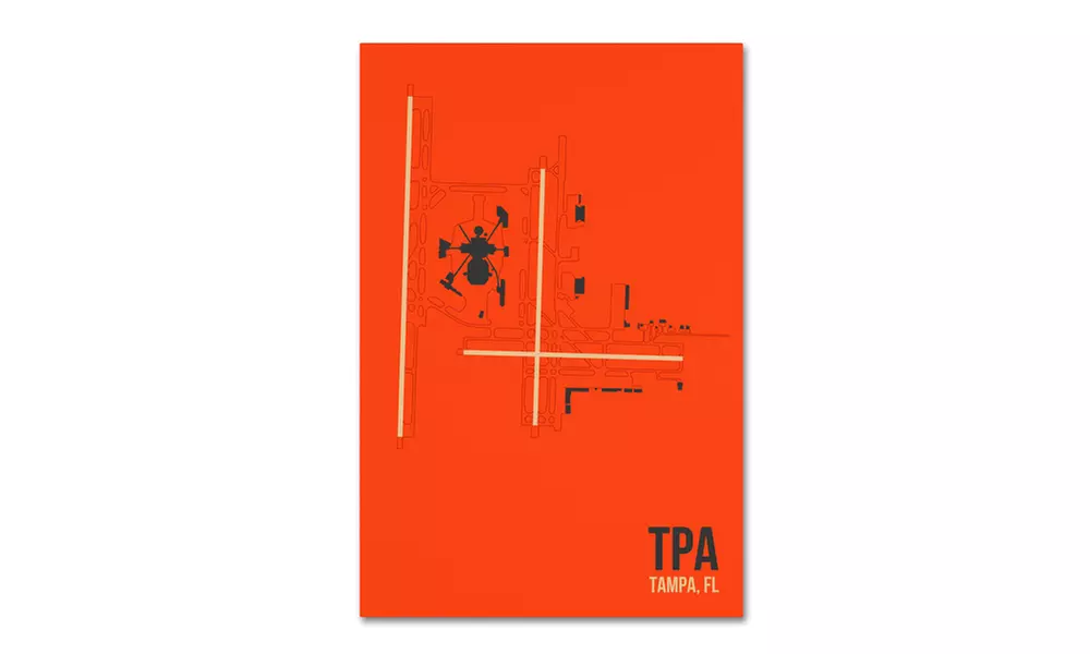 08 Left 'TPA Airport Layout' Canvas Art - Primary Image