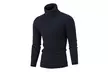 Mens Basic Designed Slim Fit Turtleneck Pullover Sweaters - Second Medium