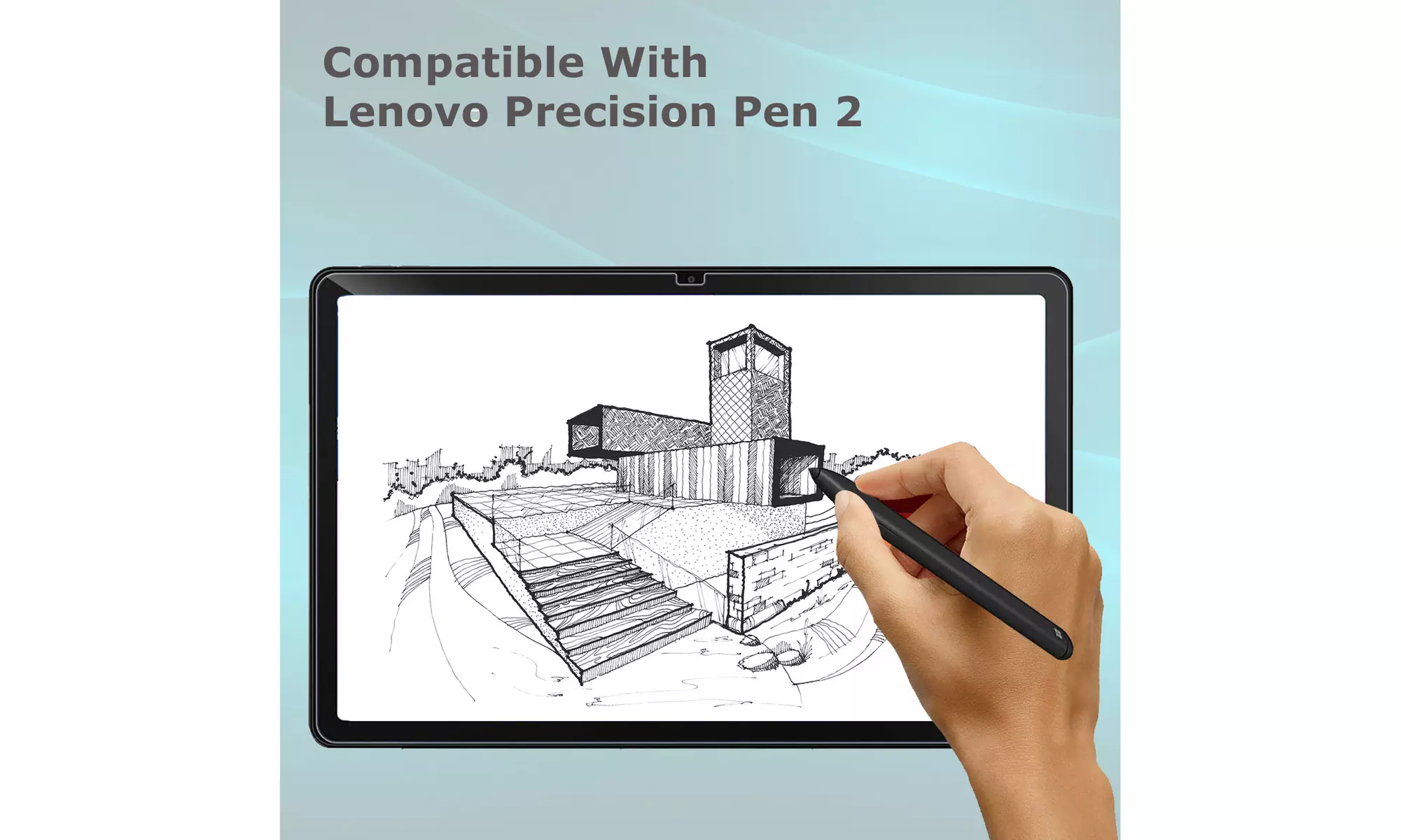 2PCS Lenovo Tab M10 (3rd Gen) 10.1" 2022 TB-328F Tempered Glass Screen Protector - Second Medium