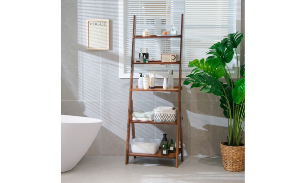 Bamboo discount ladder rack