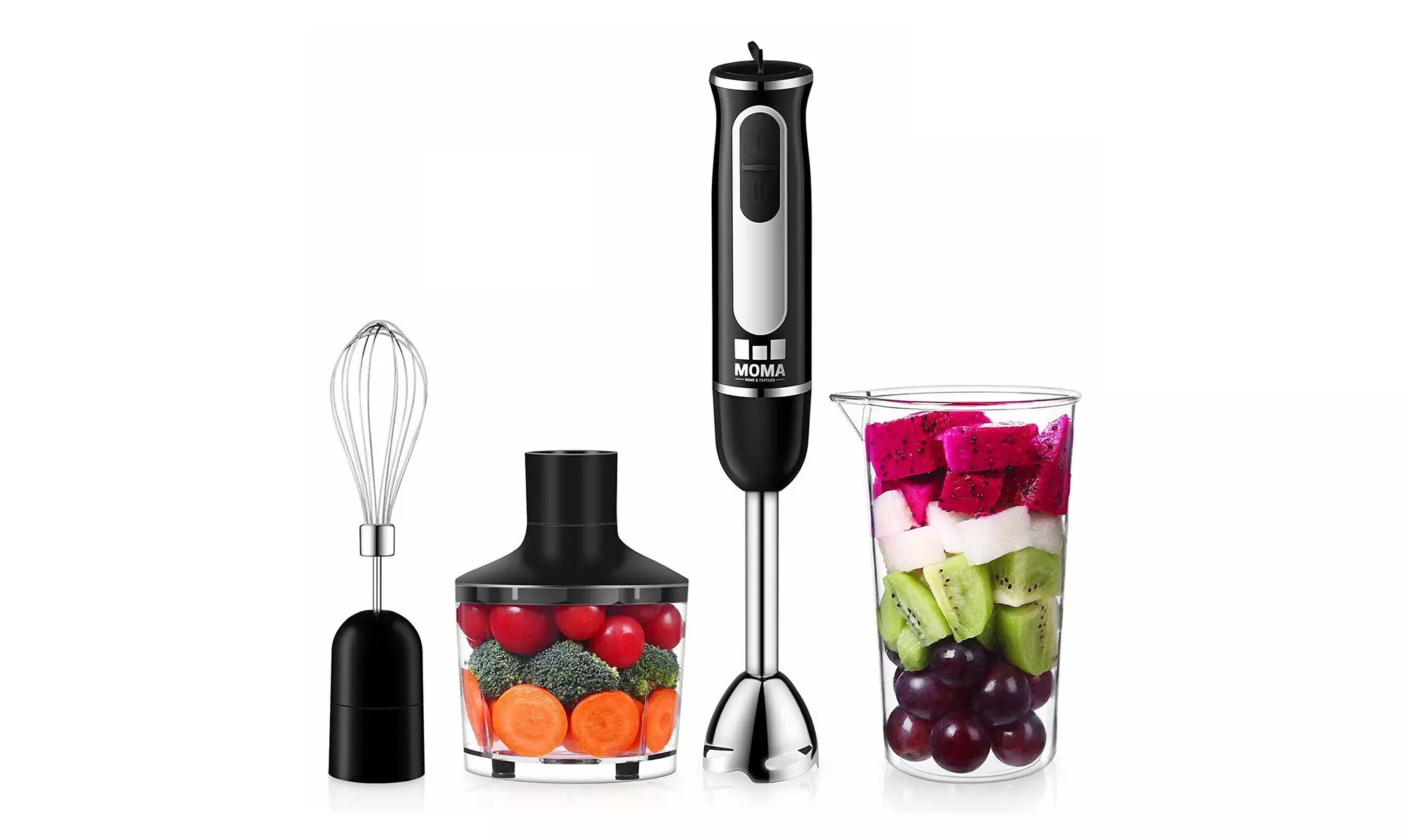 MoMA Immersion Blender - 500 Watt Hand Blender Mixer - 4-In-1 Blender Immersion - Primary Image