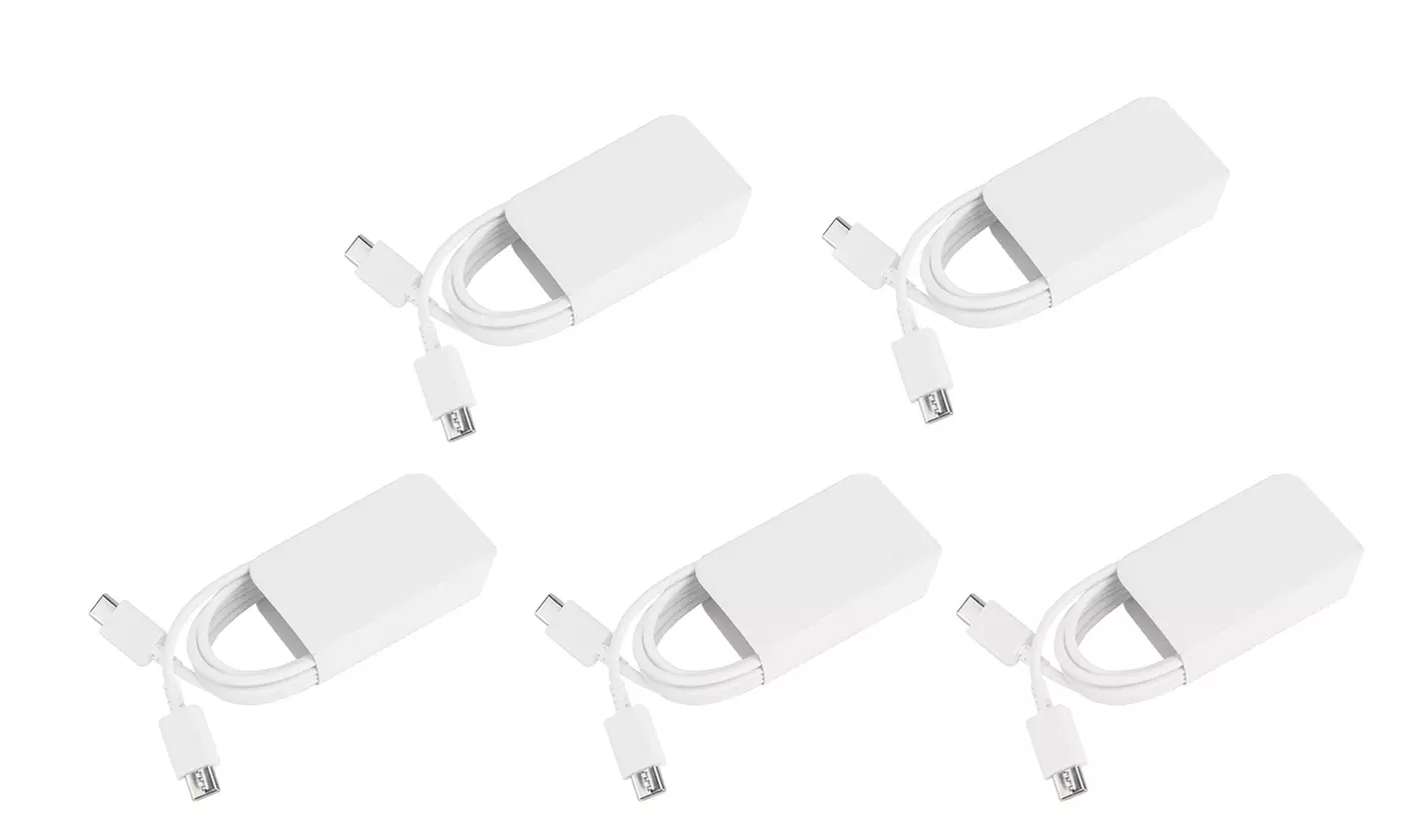 3.3FT 5x Lot of USB-C to USB-C Cable Charging Cord Type C Charger Black/White